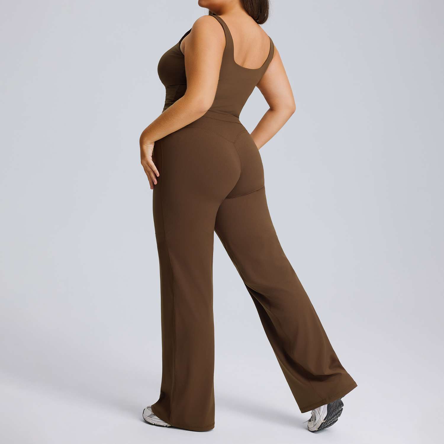 Women's Straight-Cut Outdoor Yoga Suit Set