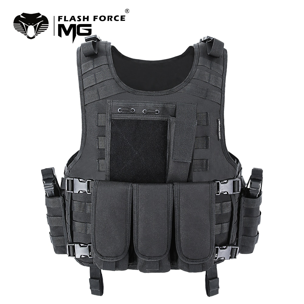MGFLASHFORCE Molle Tactical Vest | Airsoft Plate Carrier