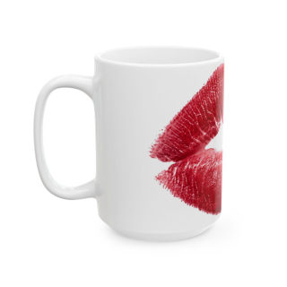 Red Lipstick Kiss Mug | Ceramic Coffee Cup 6