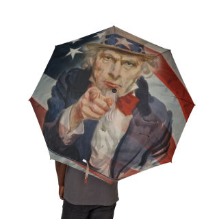 Uncle Sam Illustration Umbrella | American Flag Patriotic Design 1