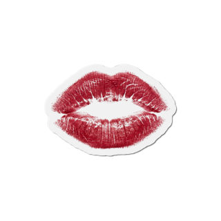 Red Lipstick Kiss Magnet | Die-Cut Magnet 5
