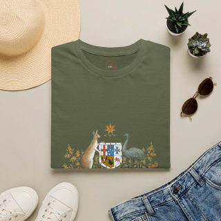 Australian Coat of Arms shirt | Kangaroo Emu Crest T-Shirt 5