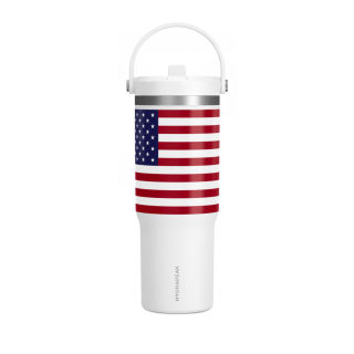 American Flag Tumbler 32oz | USA Stars Stripes Stainless Travel Cup 3