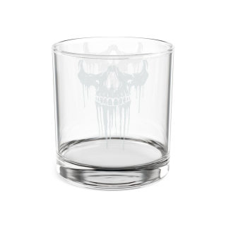 Dripping Skull Whiskey Glass | Engraved 10.5oz 1
