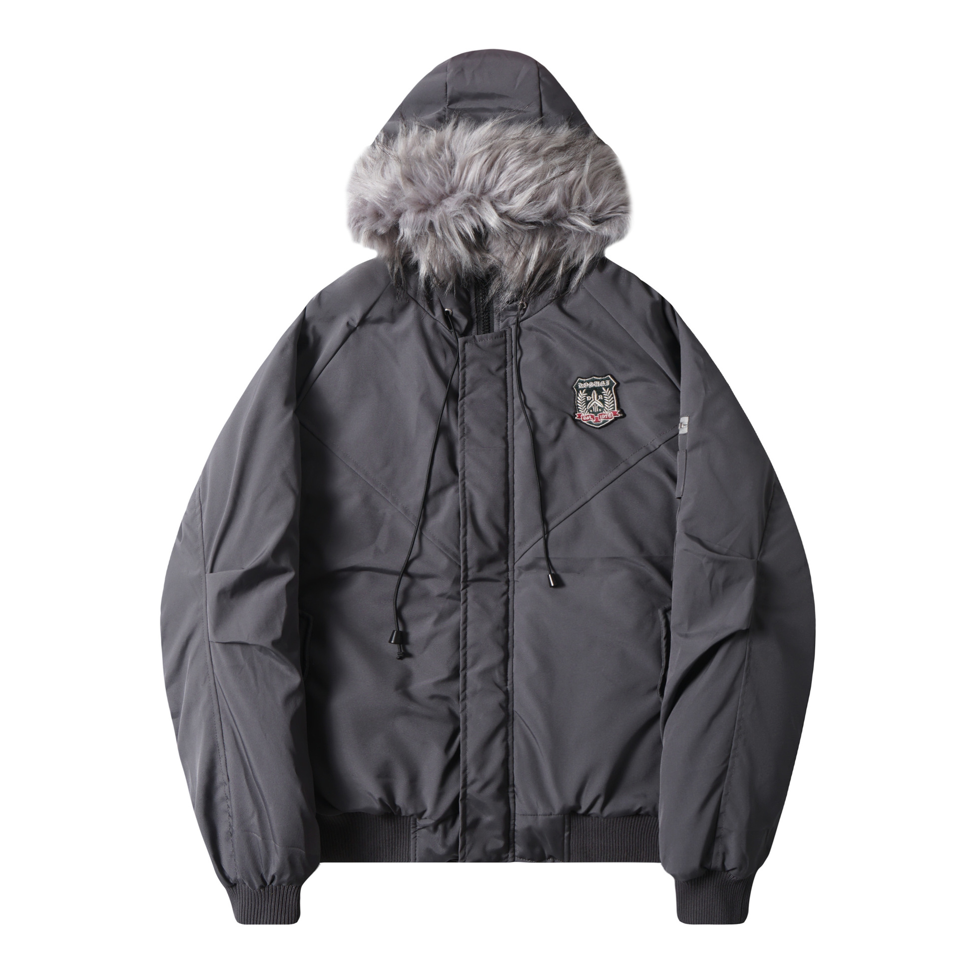 Hooded Cotton-Padded Jacket for Women | Long Sleeve Winter Coat