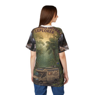 Camper Van Jungle Adventure Tee | All Over Print Shirt 17