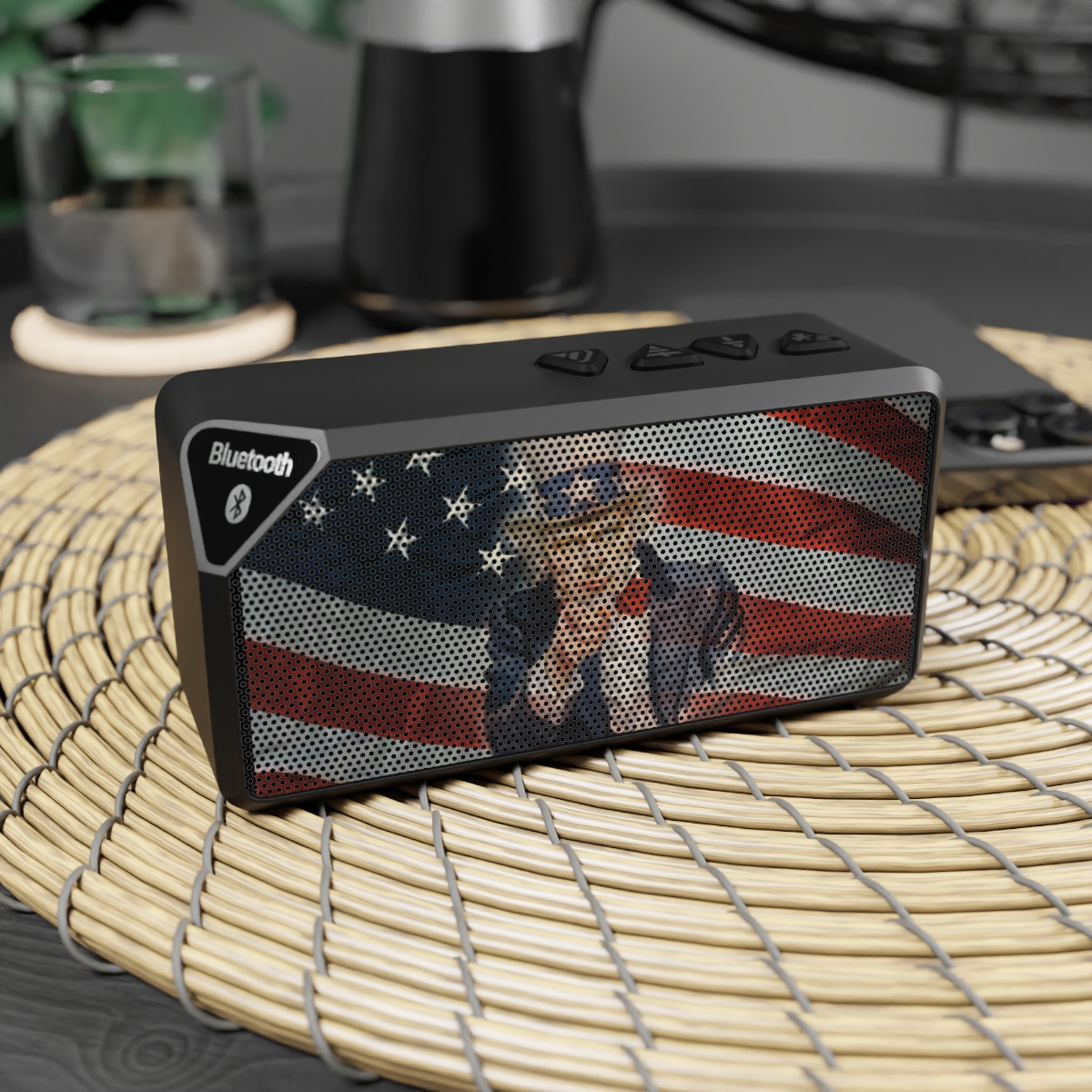 Uncle Sam Pointing Bluetooth Speaker | American Flag Patriotic Audio