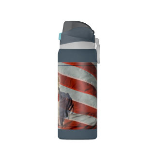 Uncle Sam Pointing Water Bottle | American Flag Patriotic 32oz 27