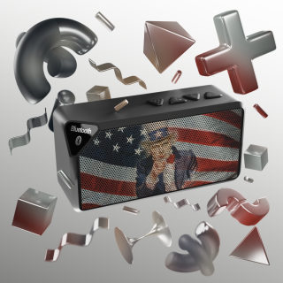 Uncle Sam Pointing Bluetooth Speaker | American Flag Patriotic Audio 4