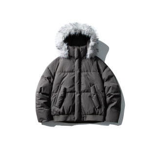 Fur Collar Hooded Down Jacket | White Duck Down Warm Puffer Coat 6
