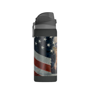 Uncle Sam Pointing Water Bottle | American Flag Patriotic 32oz 8