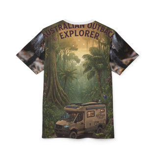 Camper Van Jungle Adventure Tee | All Over Print Shirt 10