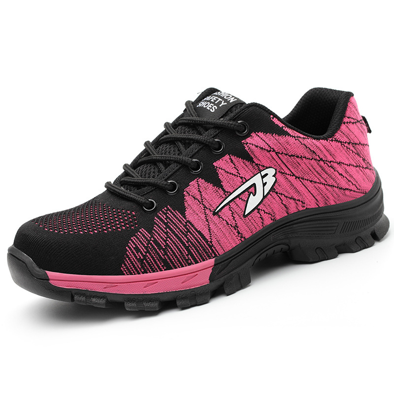 Anti-Smashing Anti-Puncture Safety Shoes for Men | Breathable Flyknit Work Shoes
