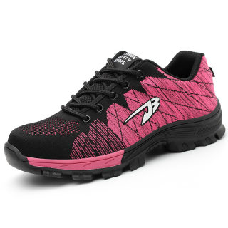 Anti-Smashing Anti-Puncture Safety Shoes for Men | Breathable Flyknit Work Shoes