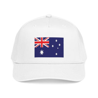 Australian Flag Mid Profile Baseball Cap | Australia Flag Embroidered Hat 4