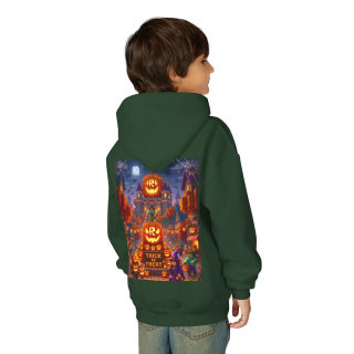 Spooky Pumpkin Patch Trick or Treat Kids Hoodie 72