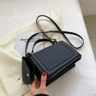 Hong Kong Style Small Square Handbag | Korean Fashion Shoulder Bag 5