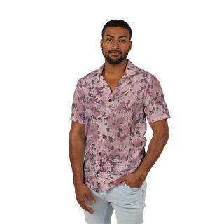 Pink Digital Camouflage Hawaiian Shirt | Camp Shirt, All-Over Print 3