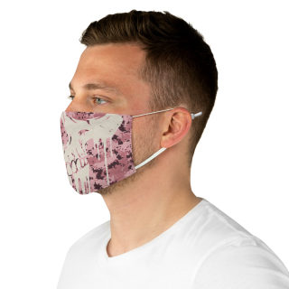 Dripping Skull Mask — Pink Grunge 5