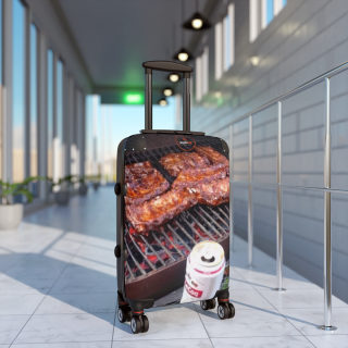 BBQ Ribs Grill Photo Suitcase | Travel Luggage with Barbecue Design 10