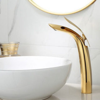 Rose Gold All-Copper Under-Mount Basin Faucet 3