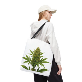 Cannabis Bud Illustration Tote | Botanical Cannabis Plant Tote 63