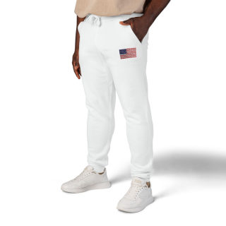 American flag embroidered sweatpants 57