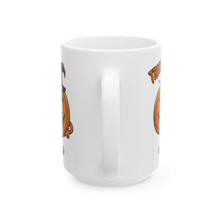 Trick or Treat Pumpkin Candy Mug | Halloween Ceramic Coffee Cup 4
