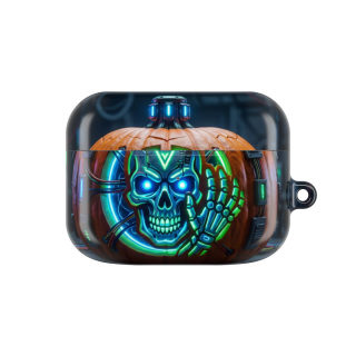 Neon Skull Pumpkin AirPod Case 6