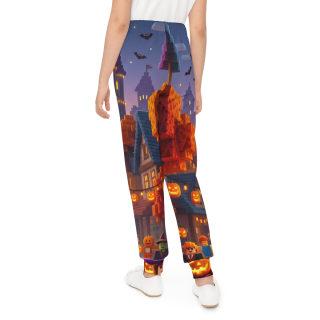 Halloween Pumpkin Village Kids Joggers 8