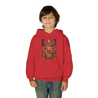 Spooky Pumpkin Patch Trick or Treat Kids Hoodie 32