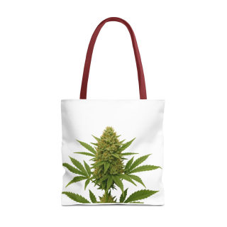 Cannabis Bud Illustration Tote | Botanical Cannabis Plant Tote 6