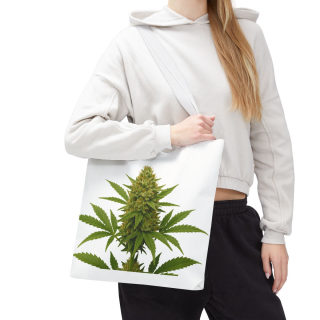 Cannabis Bud Illustration Tote | Botanical Cannabis Plant Tote 97