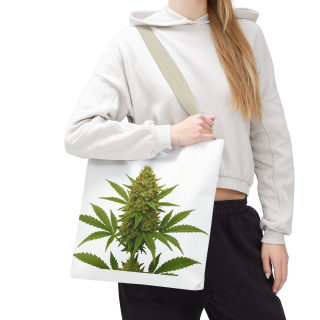 Cannabis Bud Illustration Tote | Botanical Cannabis Plant Tote 100