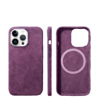 Phone case — Italian Alcantara business leather case for iPhone 15 Pro Max 5