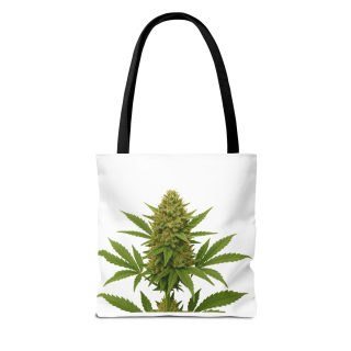 Cannabis Bud Illustration Tote | Botanical Cannabis Plant Tote