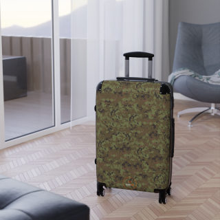 Digital Camo Suitcase | Carry-On Luggage with Telescoping Handle 14