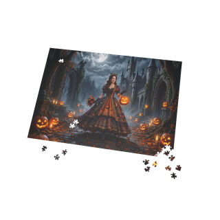 Victorian Pumpkin Lantern Halloween Puzzle