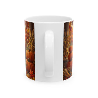 Pumpkin Head Banker Mug | Halloween Fall Autumn Ceramic Coffee Cup 5