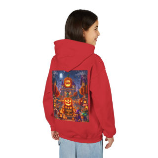 Spooky Pumpkin Patch Trick or Treat Kids Hoodie 96