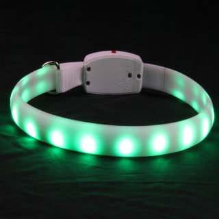 Multi-Color LED Glow Collar for Dogs, Adjustable Length 3