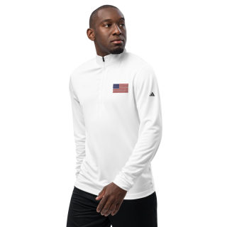Quarter Zip Pullover "USA Flag" 8