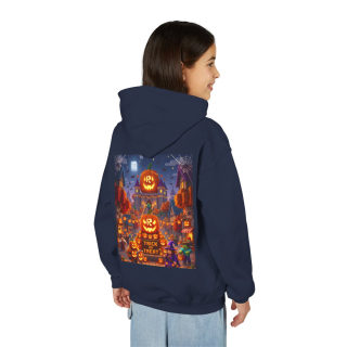 Spooky Pumpkin Patch Trick or Treat Kids Hoodie 81