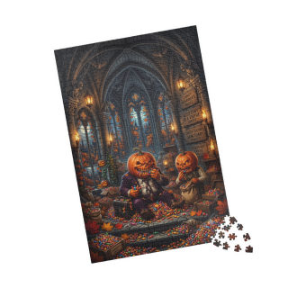 Pumpkin-Head Candy Feast Puzzle 110- 1014 Piece | Halloween Jigsaw
