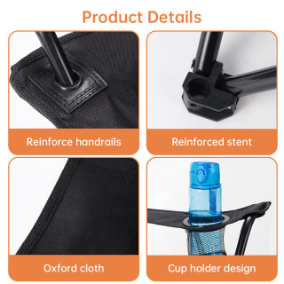 Portable Folding Camping Chair, Holds up to 130kg 5
