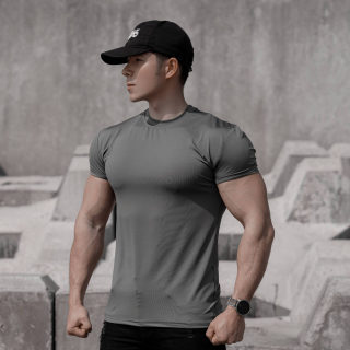 Men's Sport Casual Quick-Dry Fitness T-Shirt | Slim Fit Solid Color 5