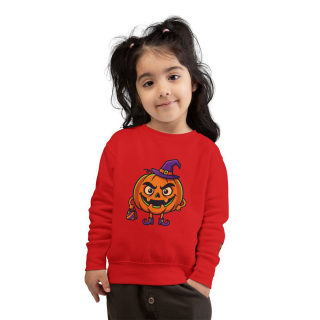 Jack-o'-Lantern Witch Pumpkin Toddler Sweatshirt 48