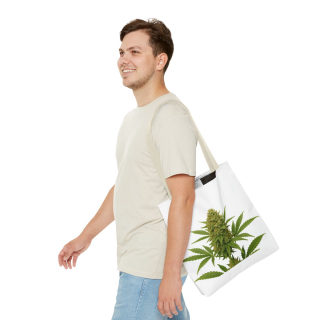 Cannabis Bud Illustration Tote | Botanical Cannabis Plant Tote 41