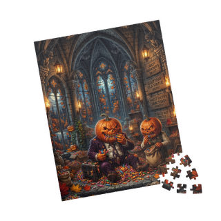 Pumpkin-Head Candy Feast Puzzle 110- 1014 Piece | Halloween Jigsaw 14