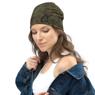 All-Over Print Beanie Green Digital Camo 18